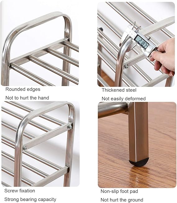 Stainless Steel Shoe Rack